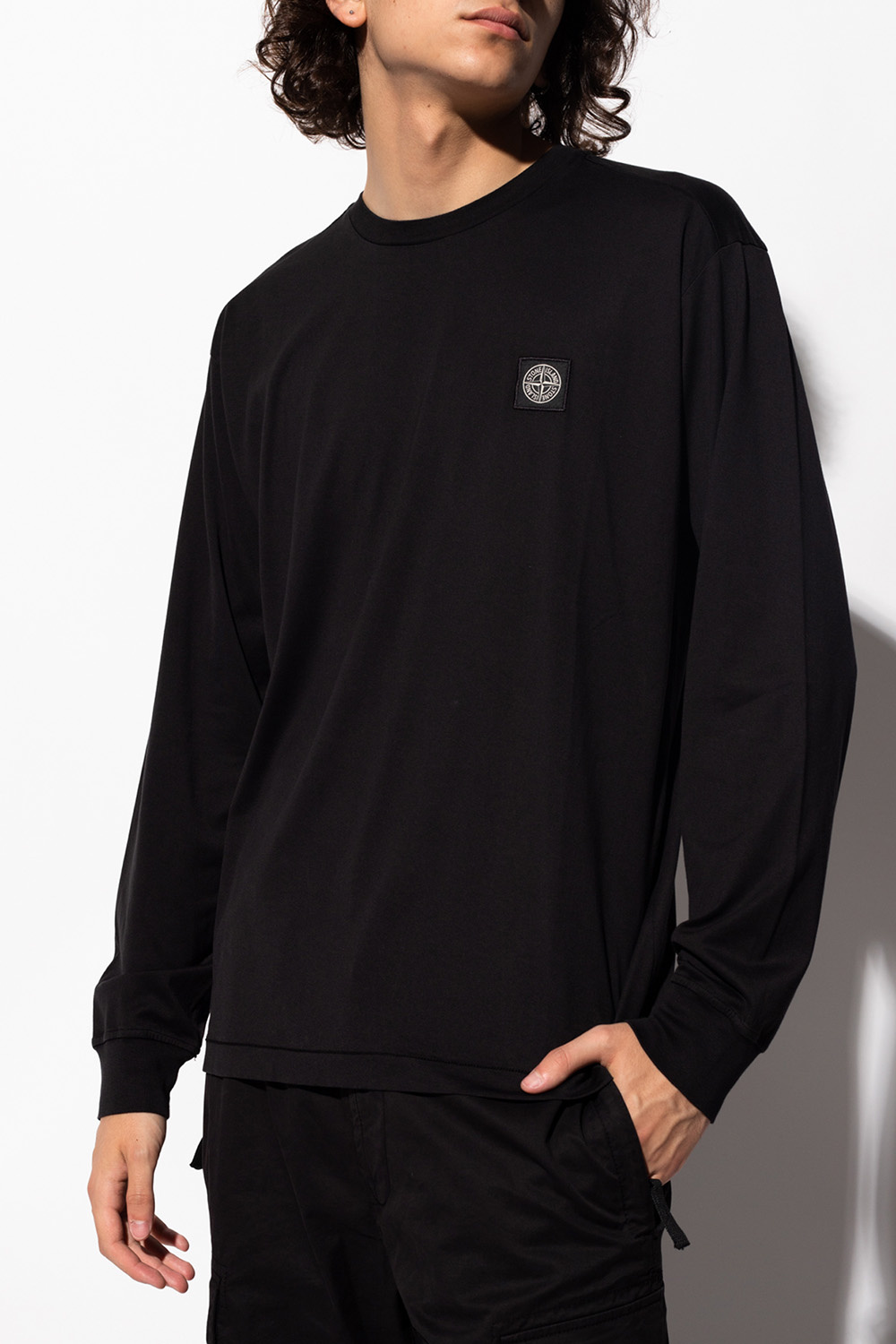 long sleeve stone island t shirt